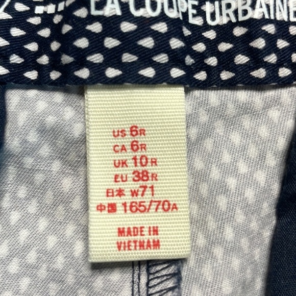 Khakis by GAP, Slim City, Navy and White Print, size 6 regular, inseam 25” - Picture 4 of 10